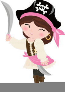 Lady pirate clipart.