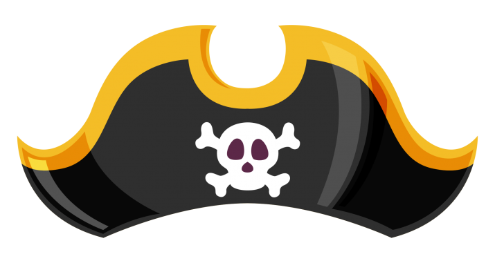 Pirate hat clip.