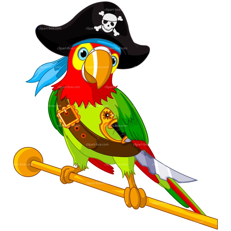 Clipart pirate parrot.