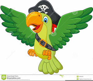 Pirate parrot clipart.
