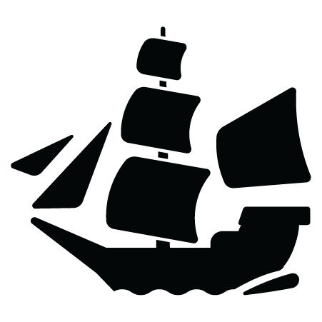 Pirate Ship Clipart Black And White