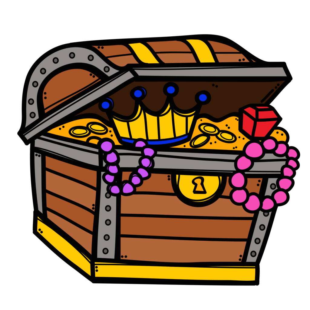 Pirate clipart treasure chest, Pirate treasure chest