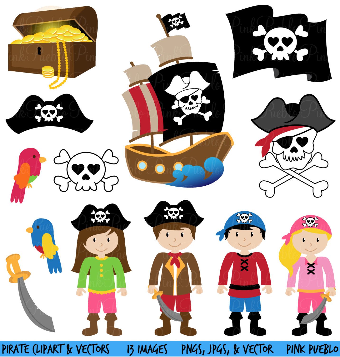 Pirate Clipart Clip Art and Vectors