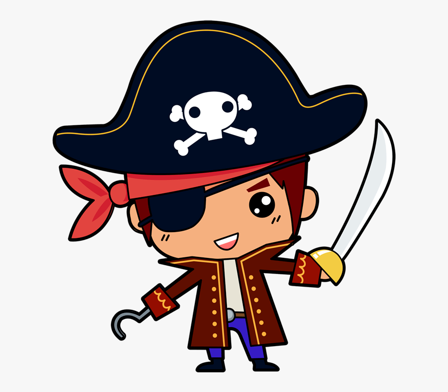 Baby pirate clipart.