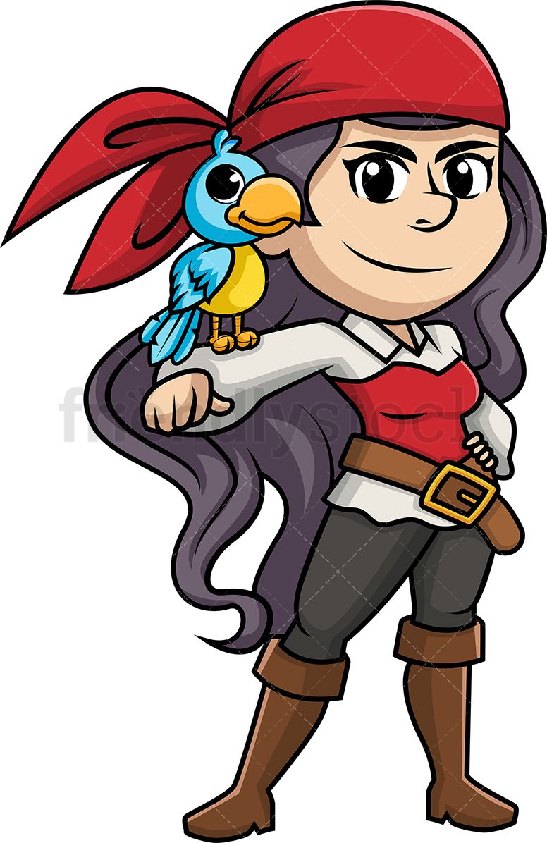 Fierce female pirate.