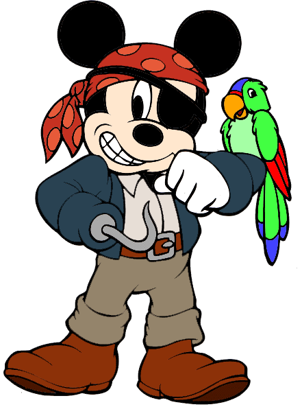 Mickey pirate clipart.