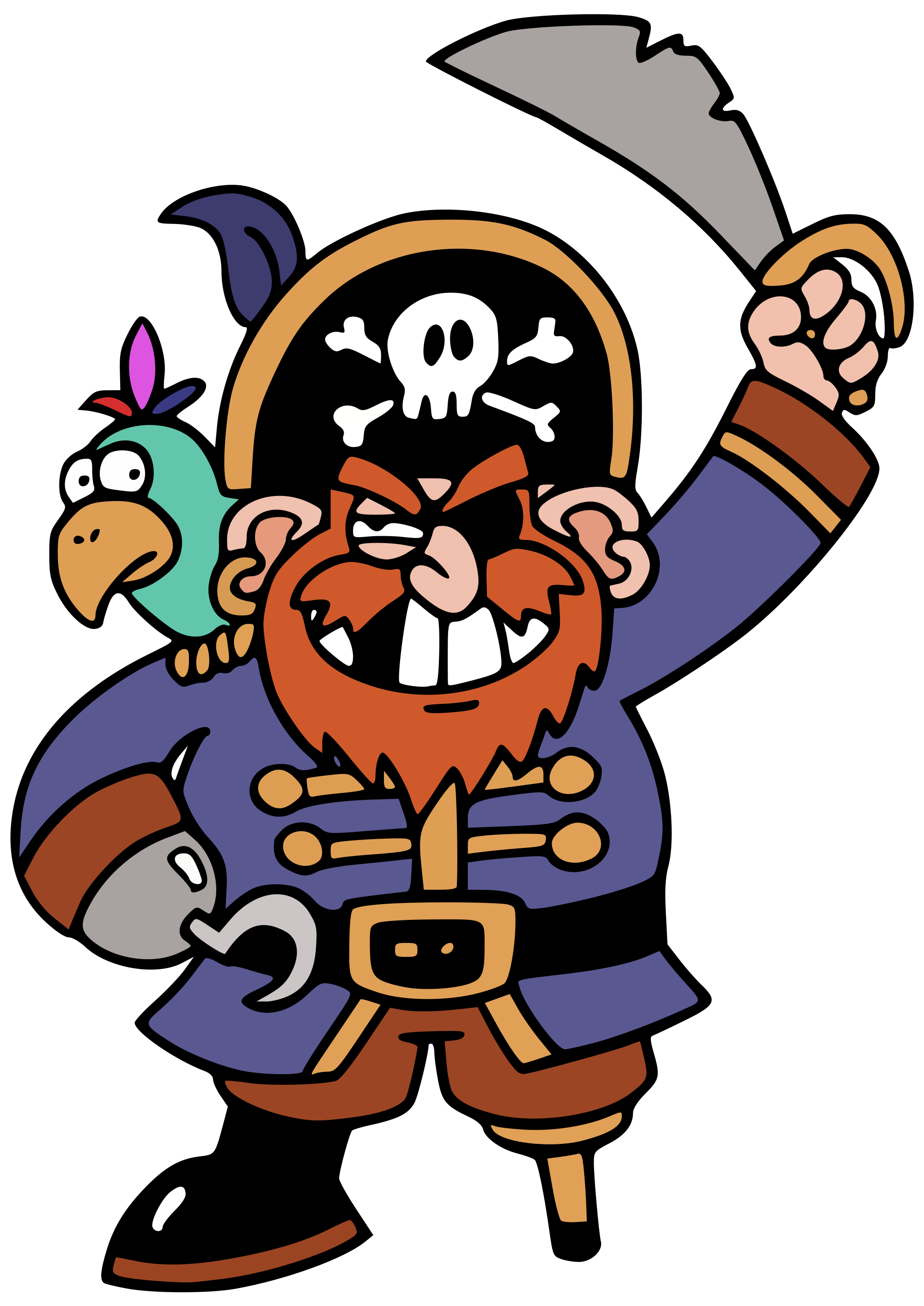 Pirate clipart free.