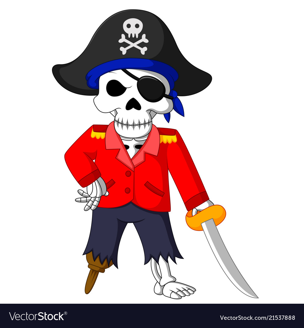 Pirate skeleton carrying.