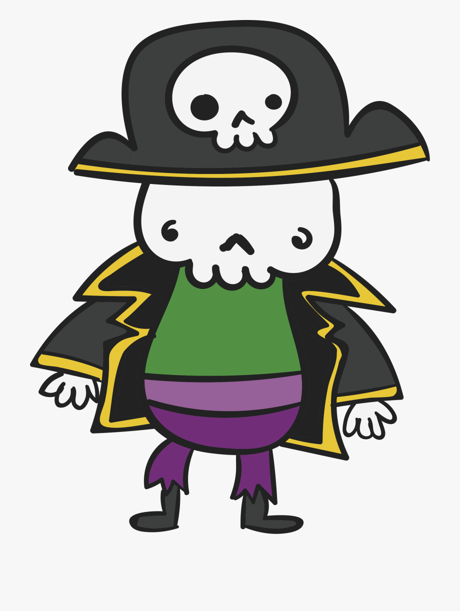 Pirate skeleton clipart.