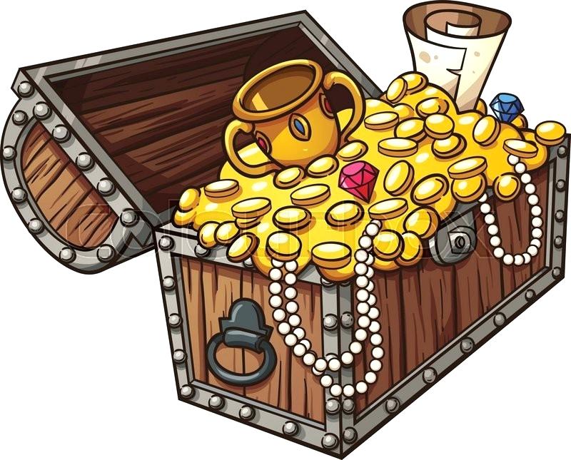 Pirate treasure chest.