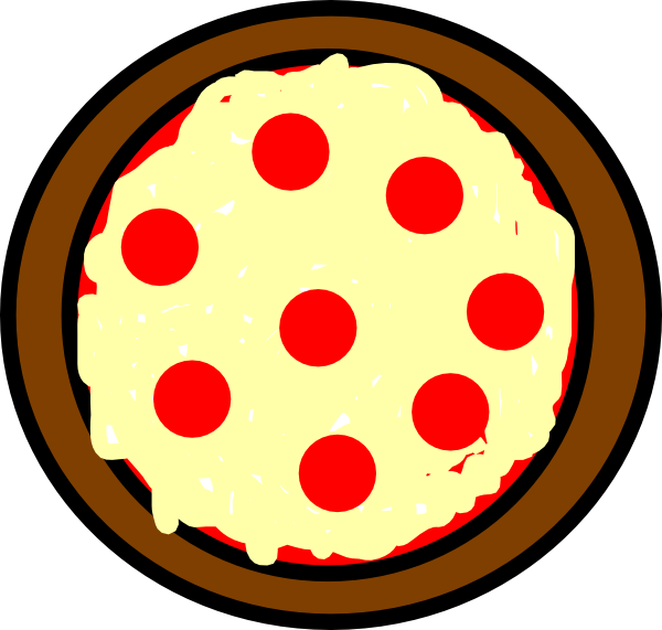 Clipart circle pizza.