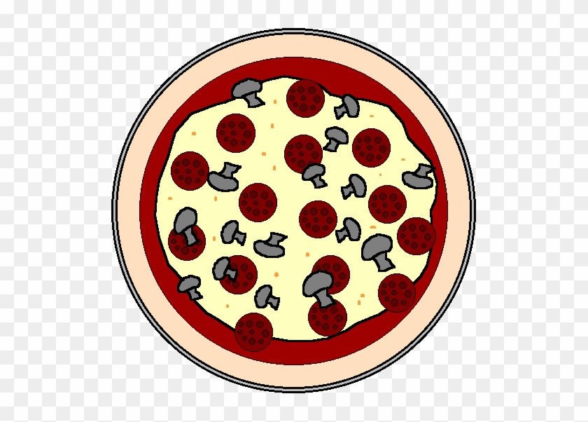 Circle pizza clipart.