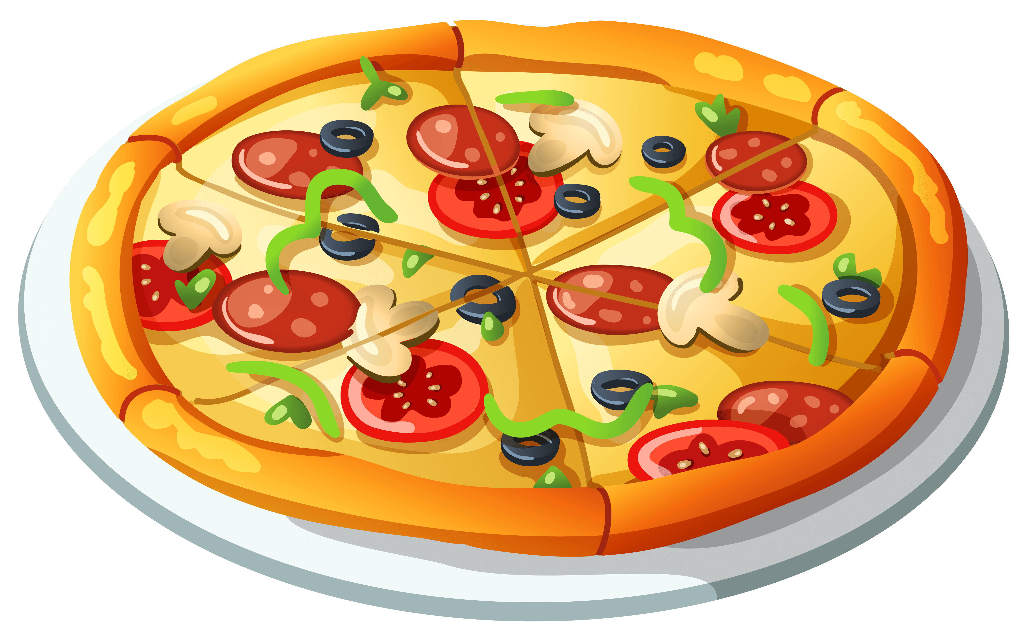 Italian pizza clipart