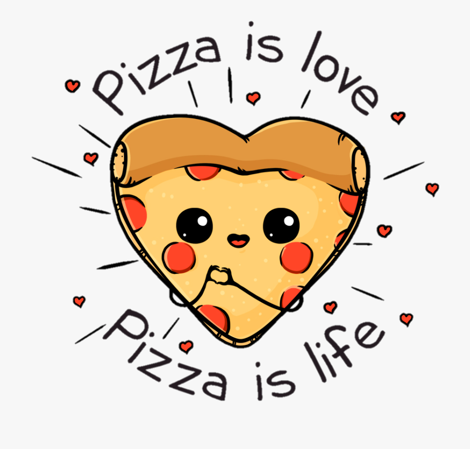 Love pizza heart.