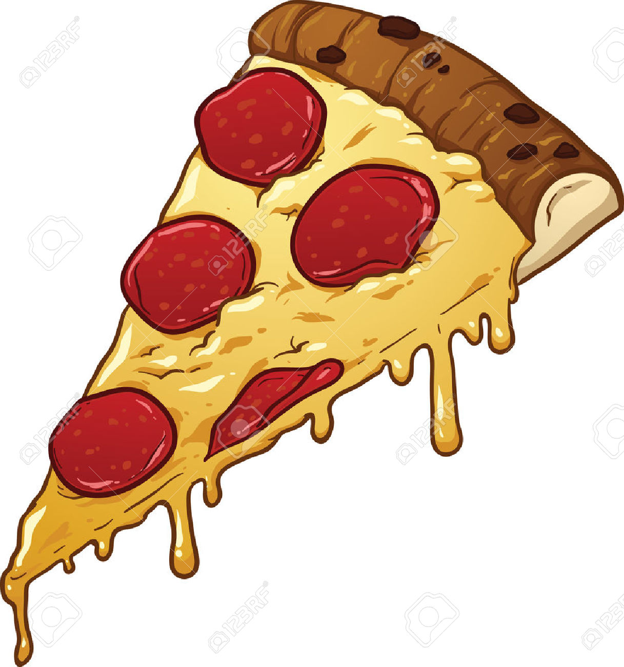 pizza clipart melting