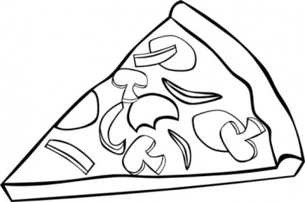 Best Pizza Clipart Black And White