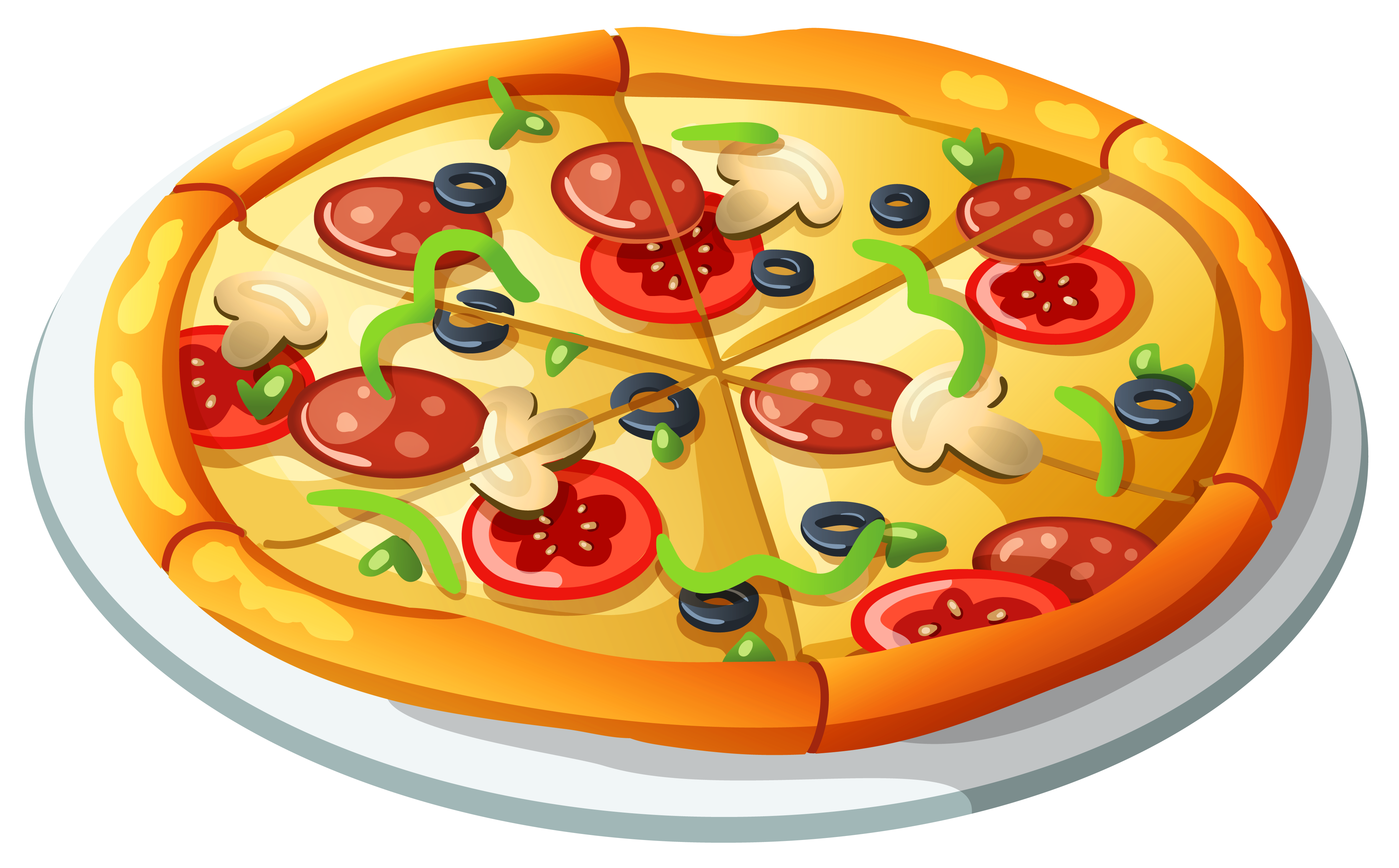 Pizza png vector.