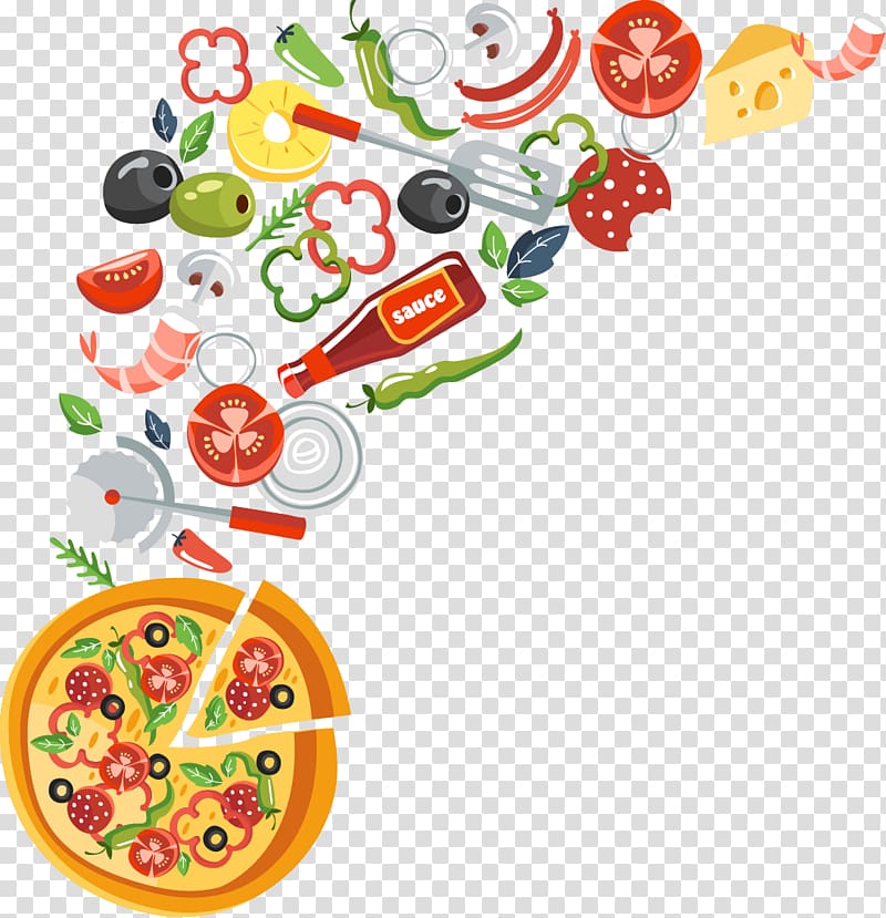 Pizza with toppings , Pizza Margherita Italian cuisine