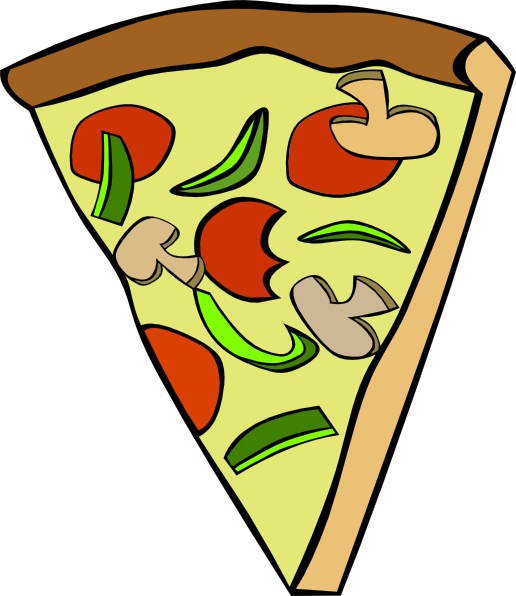 pizza ingredients clipart slice