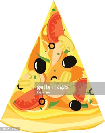 Slice of Pizza With Different premium clipart