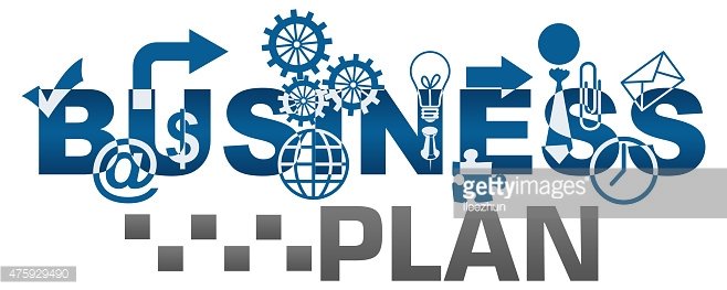 Business Plan Various Shapes Clipart Image
