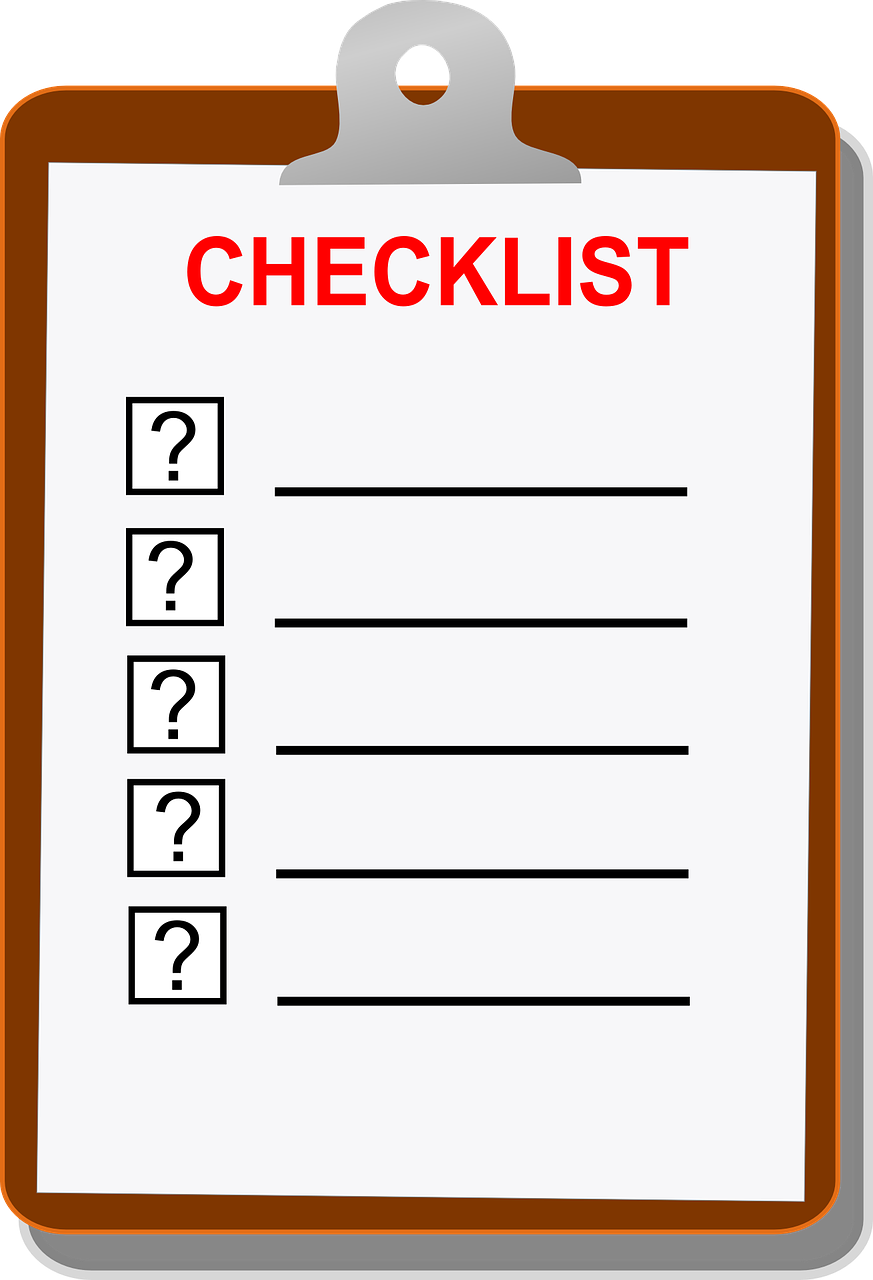 Plan clipart checklist.