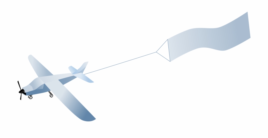 Plane With Banner Png