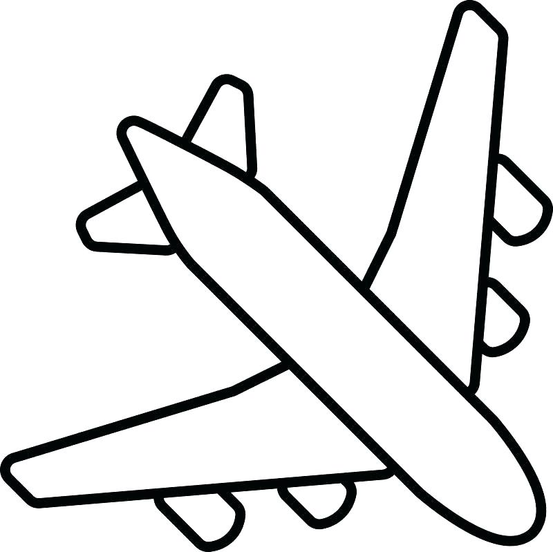 Plane outline drawing.
