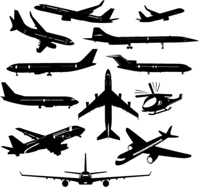 Airplane clipart free vector download