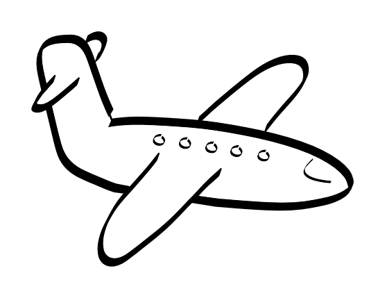 plane clipart white