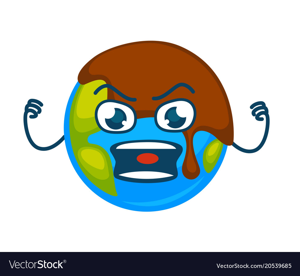 Angry earth planet.