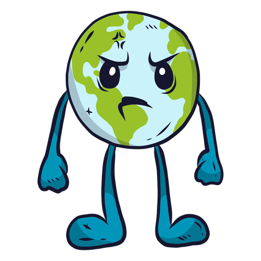 Planet earth anger flat