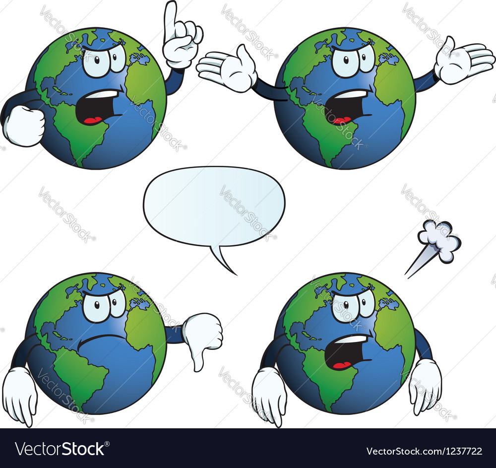 Angry Earth globe set