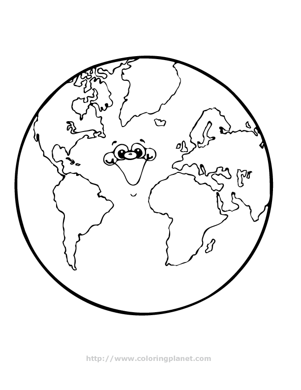 Home Uncategorized Planet Earth Coloring Page Color