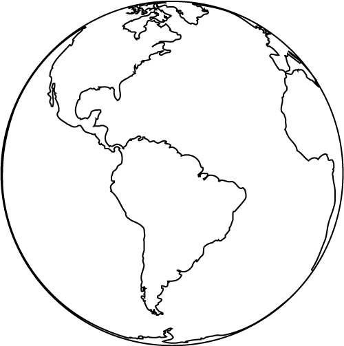 Large Earth Coloring Page