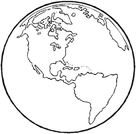 planet earth clipart outline