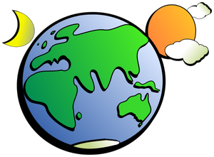 planet earth clipart vector