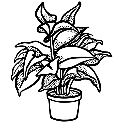 Potted plant symbol.