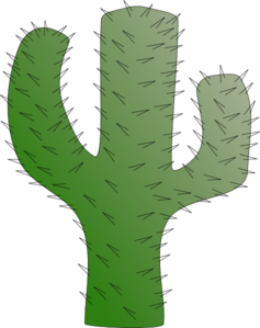 Cactus plant clip.
