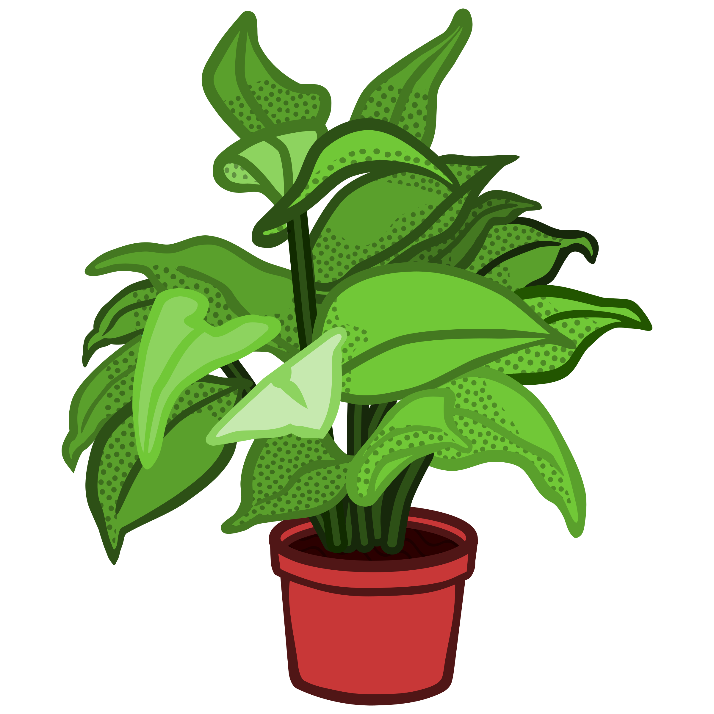 Pot plant clipart
