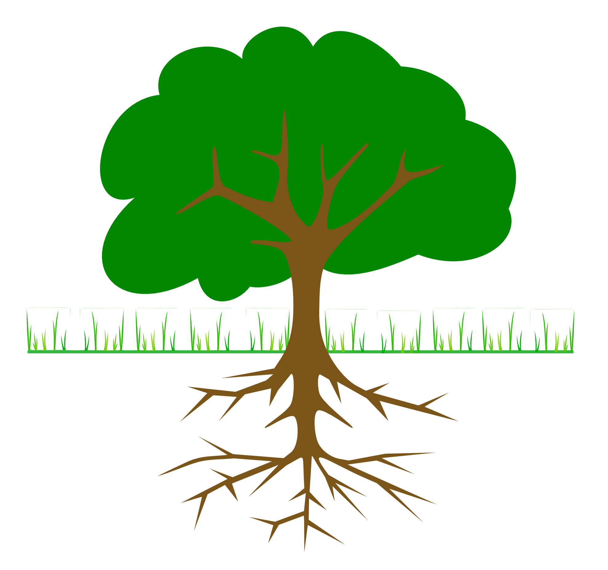 Plant With Roots Clipart