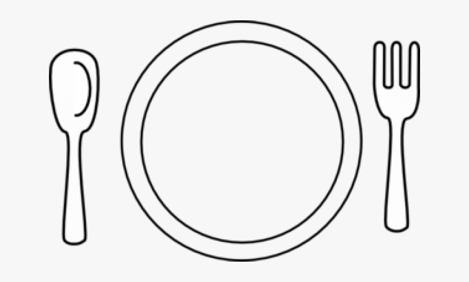 Plate setting clipart.
