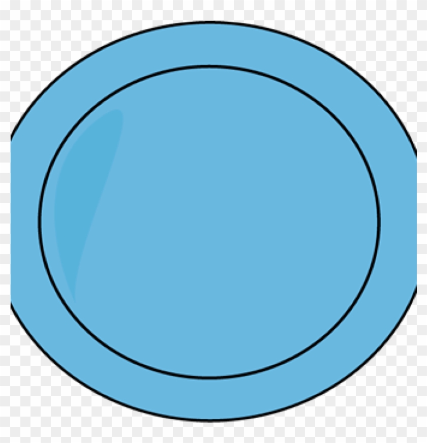 plate clipart blue