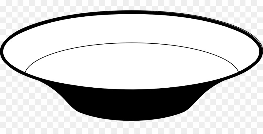 Dish Black And White PNG Bowl Plate Clipart download