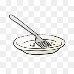Empty plate clipart