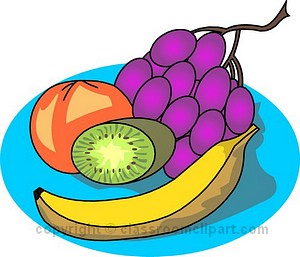 Snack fruit plate clipart free clipart images image