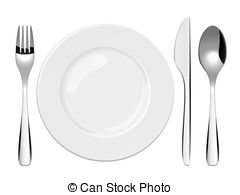 Place setting Illustrations and Clip Art
