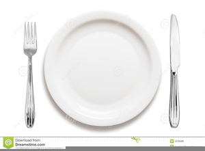 Plates And Silverware Clipart