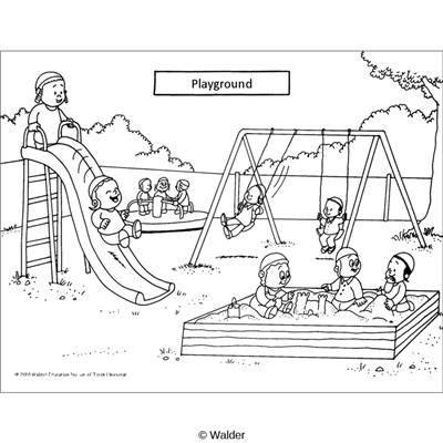 Kids playground clipart.