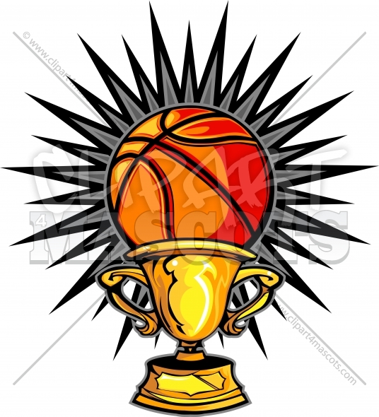 Basketball Champion Logo Graphic Vector Cartoon